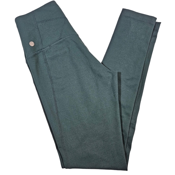 Zella High Waisted Hidden Pocket Full Length Yoga Pants,  Dark Green, XS - Picture 1 of 12